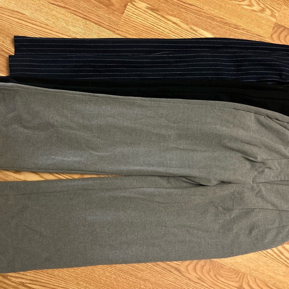 Abercrombie & Fitch Black, Gray, and Pinstripe Pants - Picture 4 of 8